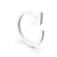 White Refresh Icon PNG & PSD Images