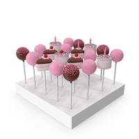 Cake Pops Set PNG & PSD Images