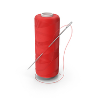Red Sewing Thread And Needle PNG & PSD Images