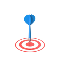 Blue Dart On Target PNG & PSD Images