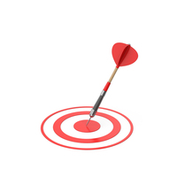 Red Dart On Target PNG & PSD Images