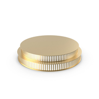 Golden Two Tiered Cylindrical Display Podium With Front Lighted Panels PNG & PSD Images