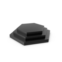Black Polygonal Display Podium PNG & PSD Images