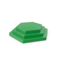 Green Polygonal Podium PNG & PSD Images