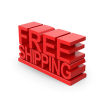 Red Free Shipping Symbol PNG & PSD Images