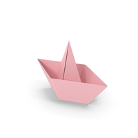 Pink Paper Ship PNG & PSD Images