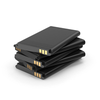 Stacked Phone Batteries PNG & PSD Images