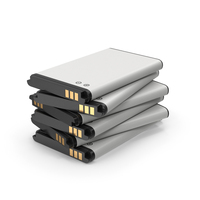 Stacked Phone Batteries PNG & PSD Images