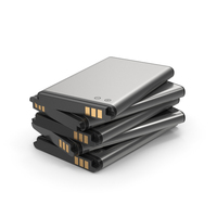 Stacked Phone Batteries PNG & PSD Images