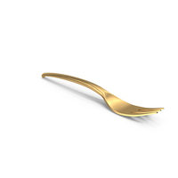 Fish Fork Gold PNG & PSD Images