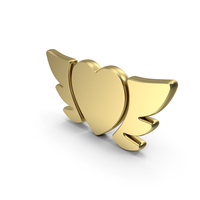 Heart Wings Symbol PNG & PSD Images