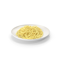 Plate of Cooked Spaghetti PNG & PSD Images