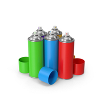 Spray Paint Cans PNG & PSD Images
