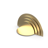 Gold Cylindrical Display Podium PNG & PSD Images