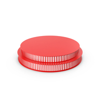 Red Two Tiered Cylindrical Display Podium With Side Lighted Panels PNG & PSD Images