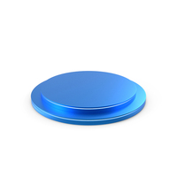 Blue Round Step Product Display Podium With Strip Lighting On Side Surfaces PNG & PSD Images
