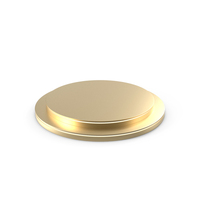 Gold Round Step Product Display Podium With Strip Lighting On Side Surface PNG & PSD Images
