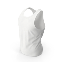 Sleeveless Worn Male Blank White PNG & PSD Images