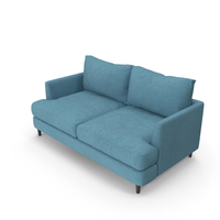 Soft Sofa Fabric Blue PNG & PSD Images