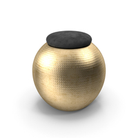 Black Velvet Spherical Stool PNG & PSD Images