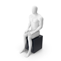 Standing And Seated Abstract Mannequin PNG & PSD Images