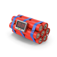 Dynamite With Timer PNG & PSD Images