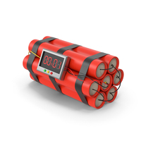 Dynamite With Timer 1 Second Left PNG & PSD Images
