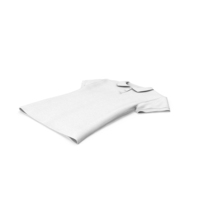 Polo Shirts Female Buttoned White Blank PNG & PSD Images