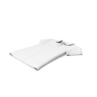 Polo Shirts Female Unbuttoned White Blank PNG & PSD Images