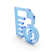 Invoice Document Icon Glass PNG & PSD Images