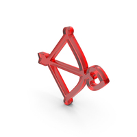 Glass Bow With Heart Arrow Icon PNG & PSD Images