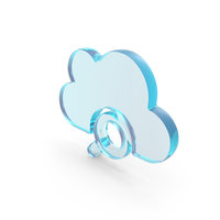 Glass Cloud Data Search Icon PNG & PSD Images
