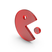 Pac Man Icon Glass PNG & PSD Images