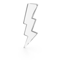 Lightning Storm Icon Glass PNG & PSD Images