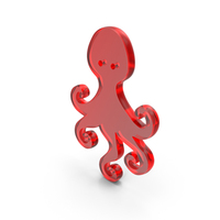Sea Animal Octopus Icon Glass PNG & PSD Images