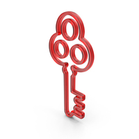 Out Line Key For Door Icon Glass PNG & PSD Images