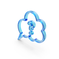Question Mark Bubble Speech Icon Glass PNG & PSD Images