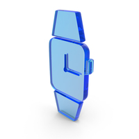 Glass Smartwatch With Time Icon PNG & PSD Images