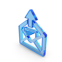 Send Mail Icon Glass PNG & PSD Images