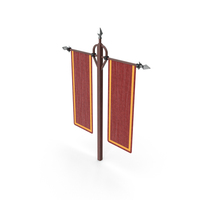 Double Banner Rectangle Red PNG & PSD Images