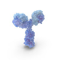 Antibody With Ribbon Structure PNG & PSD Images