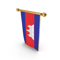 Cambodia Country Hanging Flag PNG & PSD Images