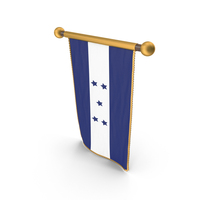 Honduras Country Hanging Flag Design PNG & PSD Images