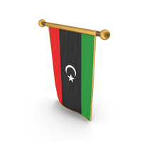 Libya Country Hanging Flag Design PNG & PSD Images