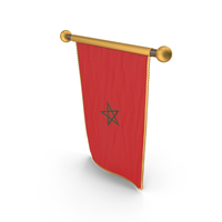 Morocco Country Hanging Flag PNG & PSD Images