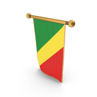 Republic of the Congo Country Hanging Flag Design PNG & PSD Images