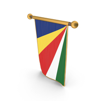 Seychelles Country Hanging Flag Design PNG & PSD Images