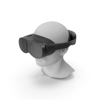 HTC Vive XR Elite on Head PNG & PSD Images