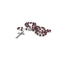 Rosary Beads With Crucifix Red PNG & PSD Images