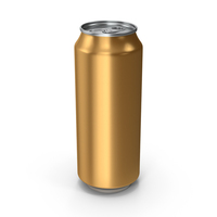 Gold Beer Can PNG & PSD Images